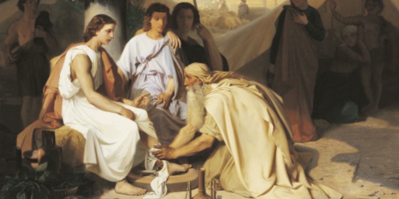 Abraham lavant les pieds de l'ange Abraham lavant les pieds de l'ange