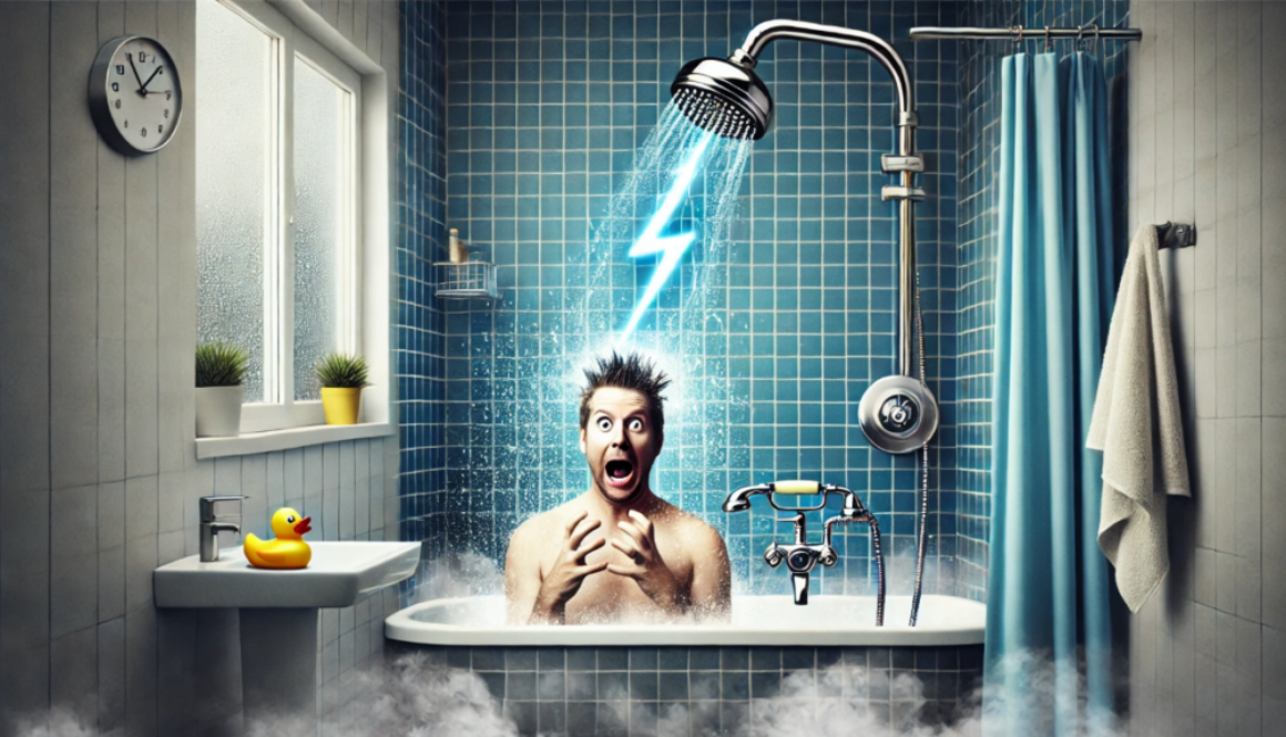 Une douche pendant un orage